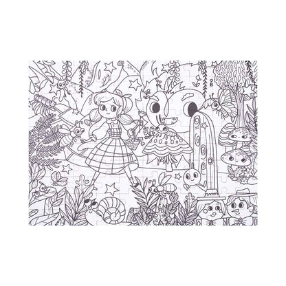 TookyToy - Colouring Puzzle - Secret Garden - 100pcs - Motherhood