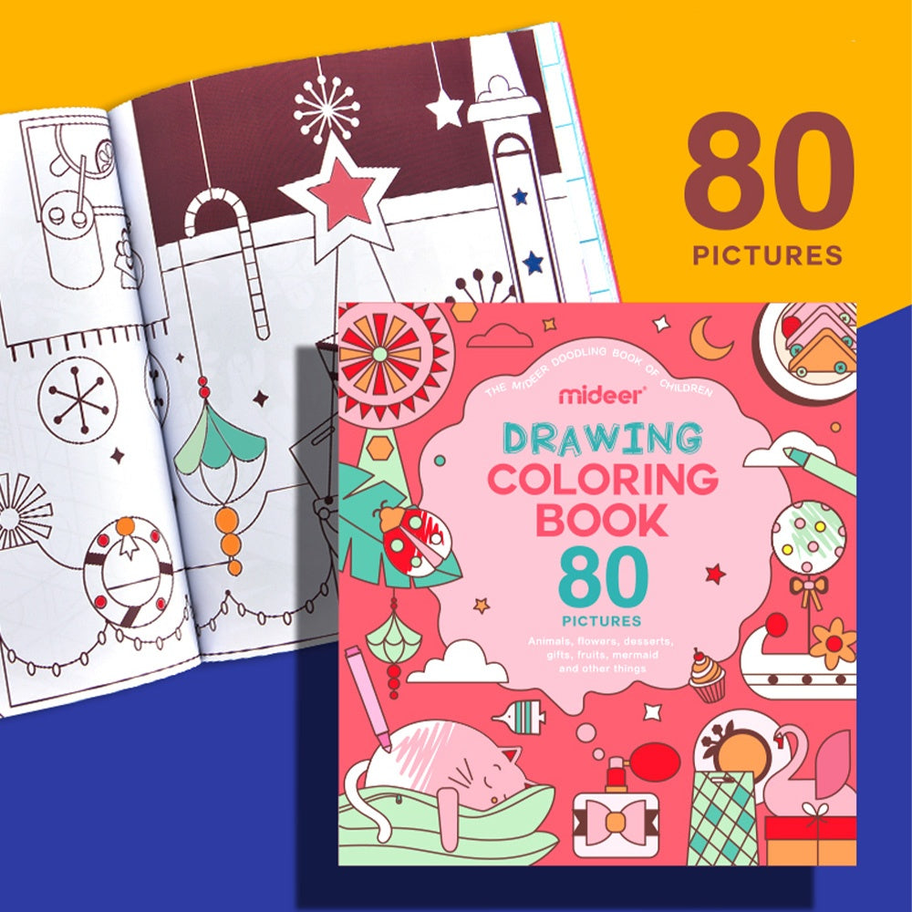 Mideer - Colouring book - Pink Bubble Party
