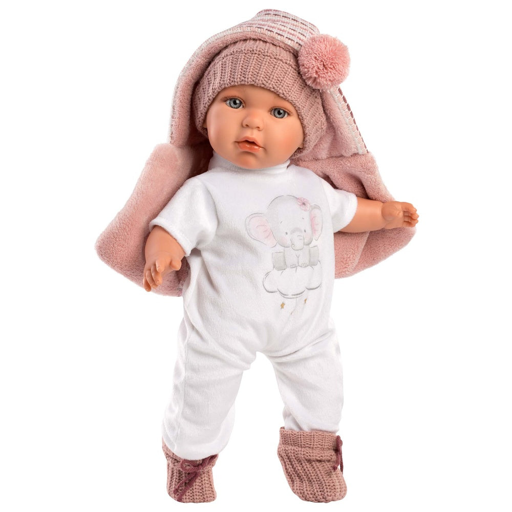 Llorens - Baby Girl Doll with Crying Mechanism & Clothing: Julia - 42cm