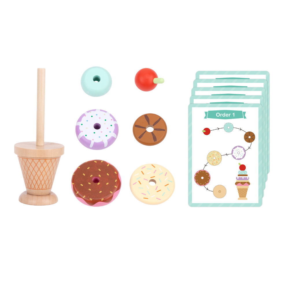 TookyToy - Making An Ice Cream - Stacking & Sequencing Activity Toy