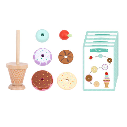 TookyToy - Making An Ice Cream - Stacking & Sequencing Activity Toy