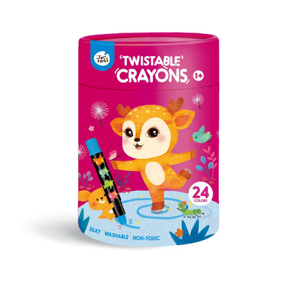 Jar Meló - Twistable Silky Crayons - Washable - 24 Colours