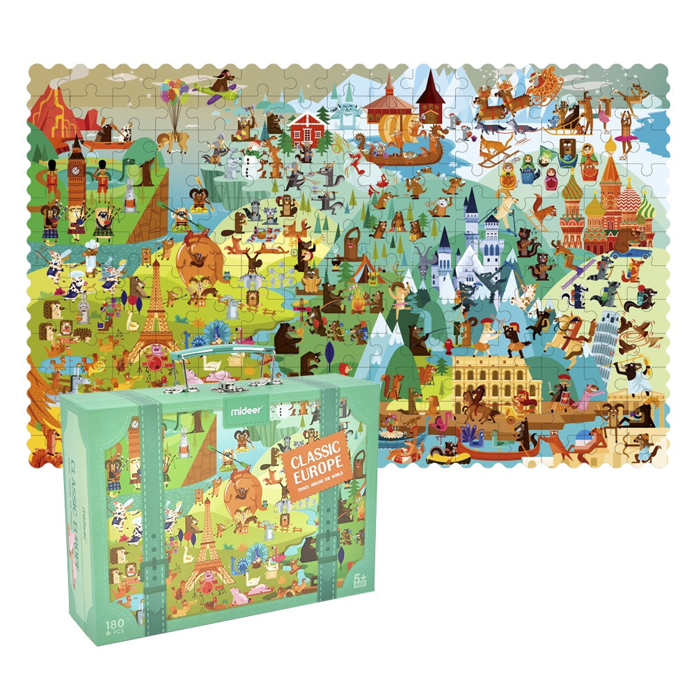 Mideer - Travel Around the World Puzzle - Classic Europe - 180pcs