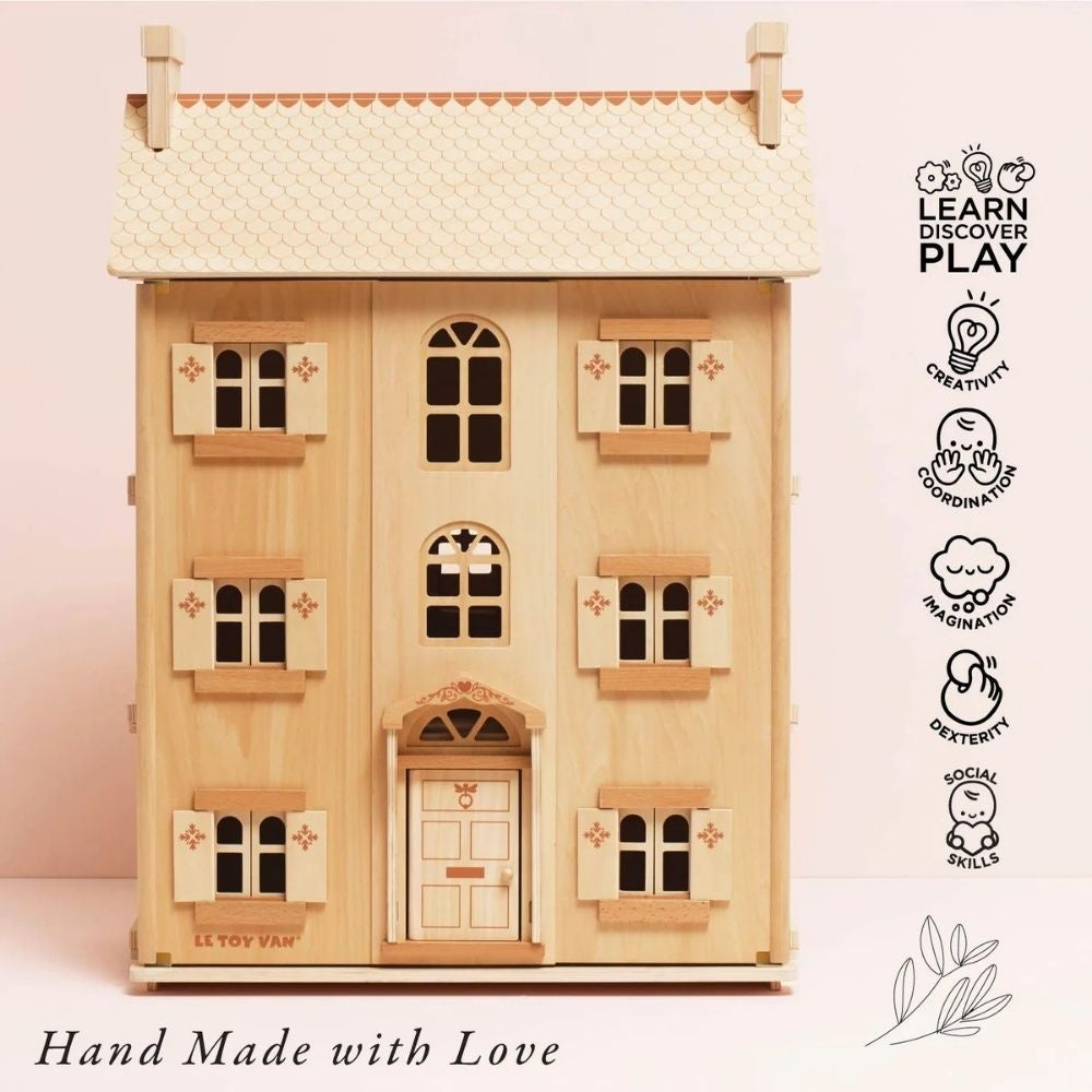 Le Toy Van - The Grand Natural Wood Dolls House
