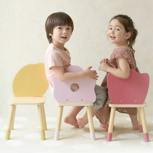 Classic World - Wooden Kids Grace Chair - Flower - 28 x 28 x 50.1 cm