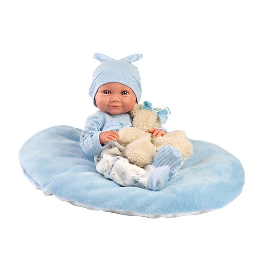 Llorens - Anatomically Correct Baby Boy Doll with Clothing & Cushion: Nico - 40cm