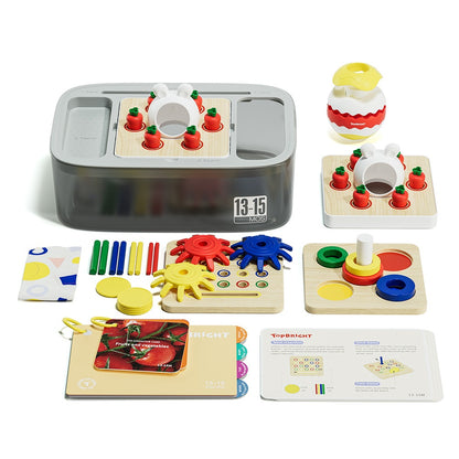 TopBright - 8-in-1 Montessori Educational Activity Box - 13-15 Months