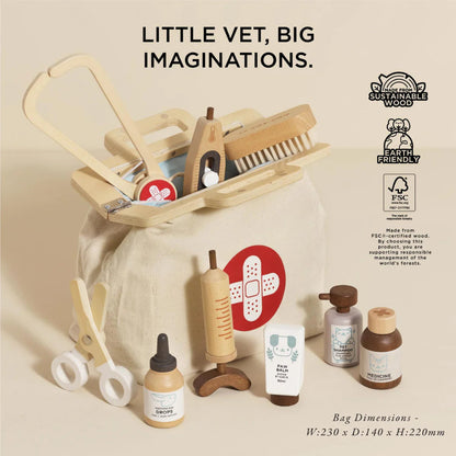 Le Toy Van - Wooden Animal Vet Set - 10pcs