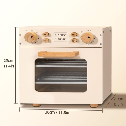 TookyToy - Pretend Play Wooden Oven Toy Playset