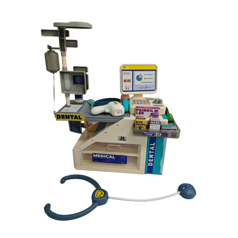 Cogo - Pretend & Play Doctor Set - Medical Desk - 45 Pieces