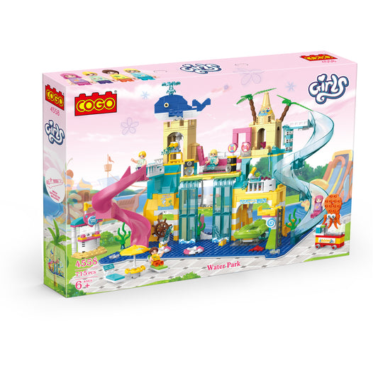 Cogo - Building Block Set - Water Park - 715 Pieces
