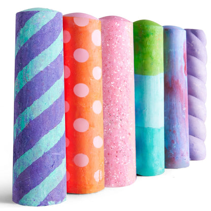 Jar Meló - Sidewalk Giant Chalk with Holders - 36 Rainbow Colours
