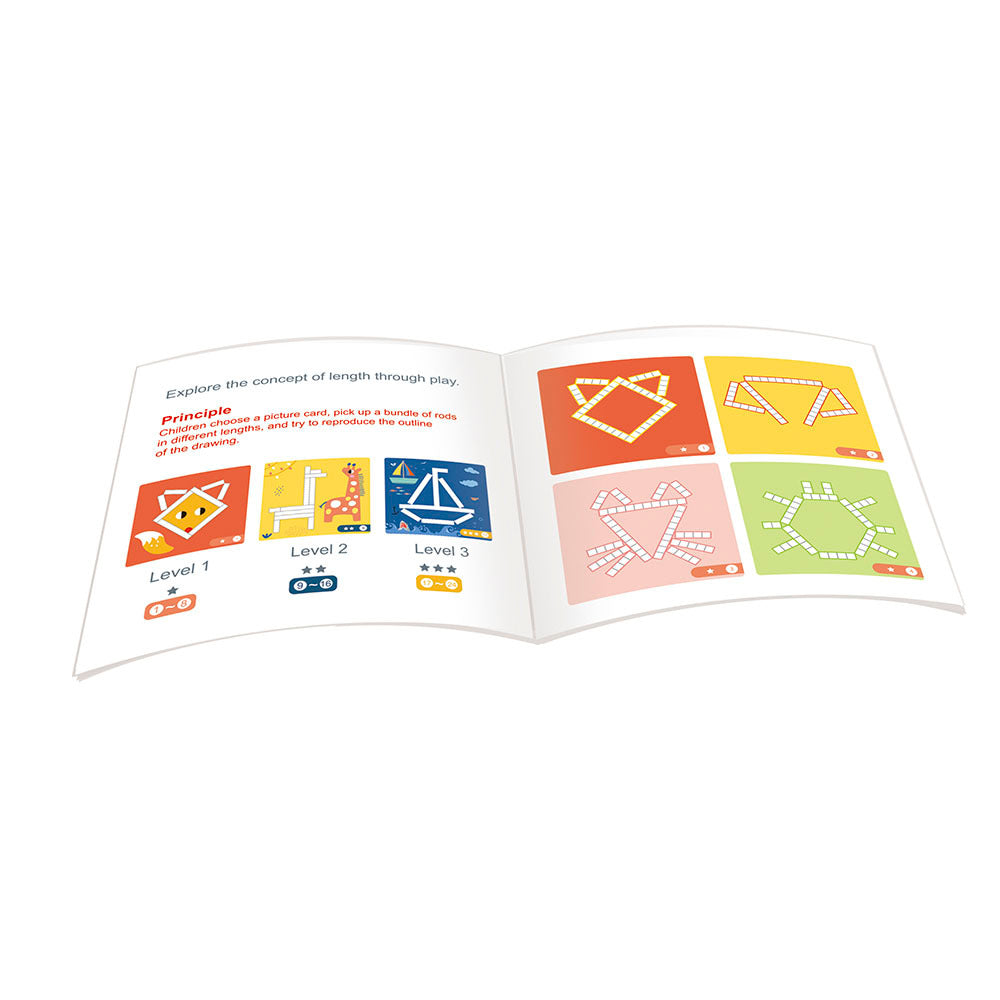 TookyToy - Creative Math Sticks: Patterning Activity Set - Motherhood