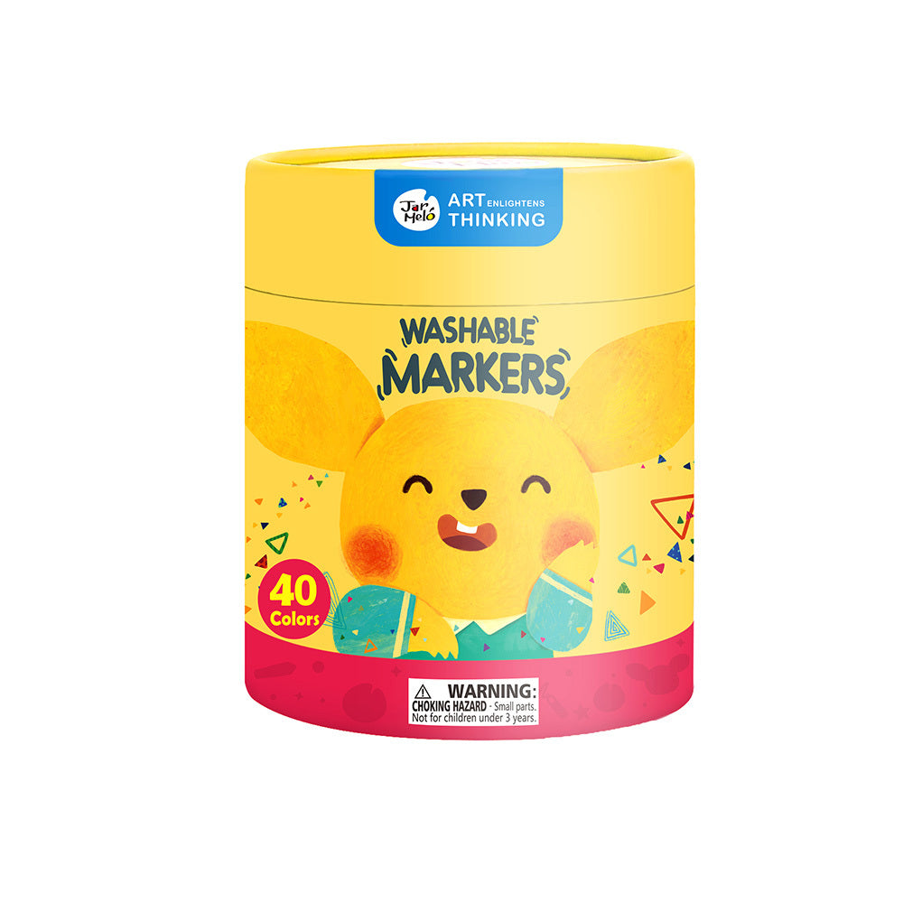 Jar Meló - Markers Washable Baby Roo - 40 Colours