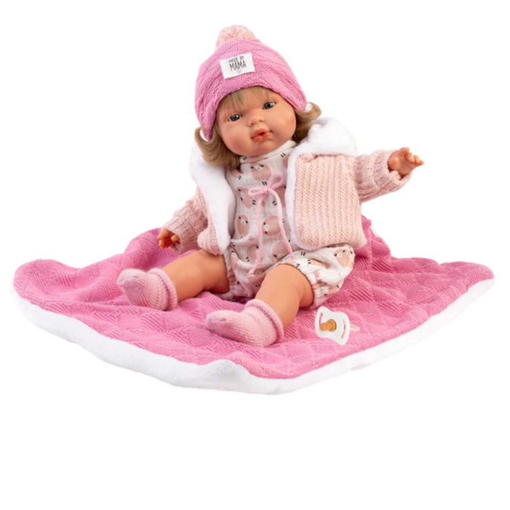 Llorens - Baby Girl Doll with Crying Mechanism, Clothing, & Accessories: Lola - 38cm