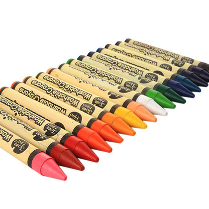 Jar Meló - Wax Crayons - Washable Non-Toxic - 24 Colours