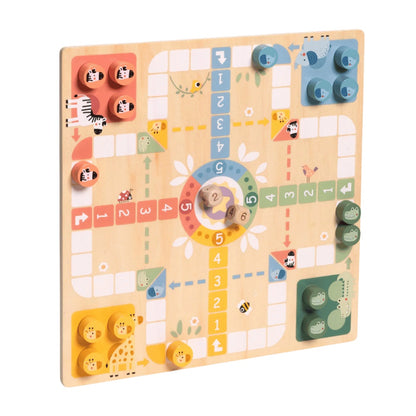 TookyToy - 2-in-1 Games - Ludo and Snakes & Ladders