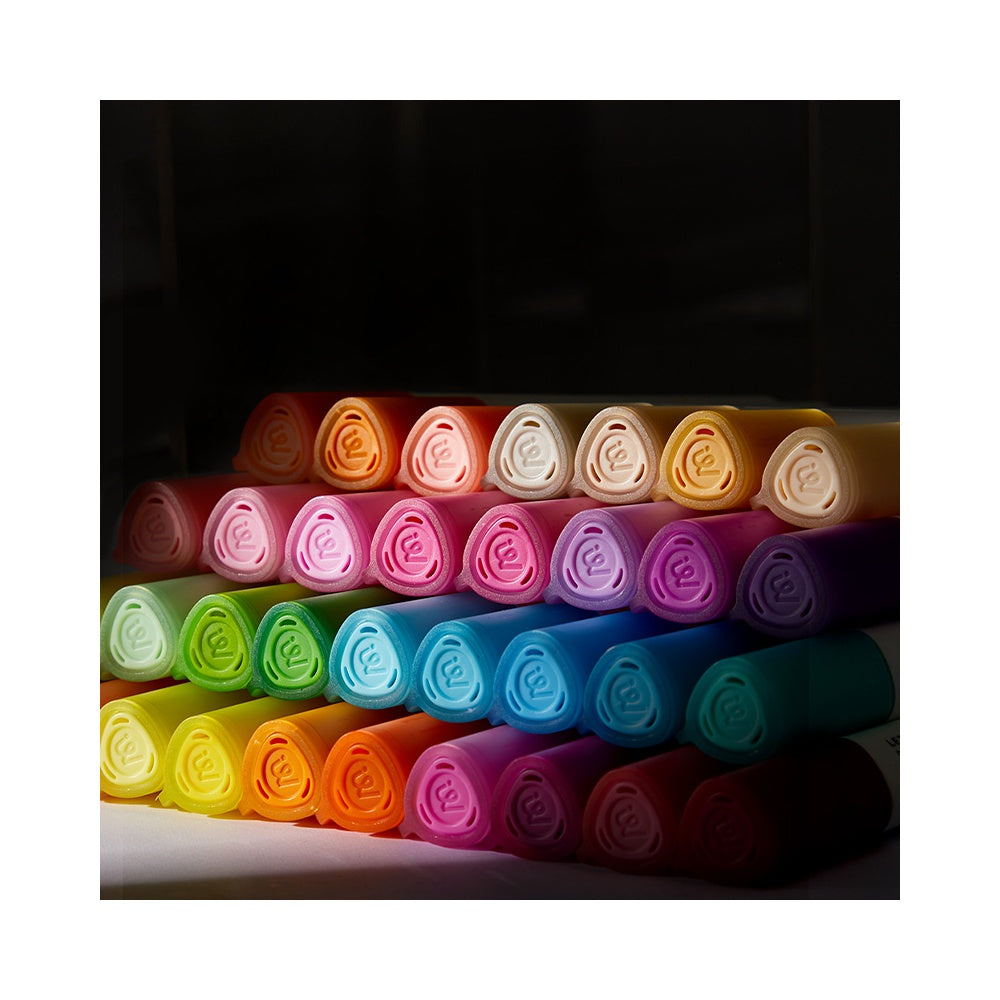 Mideer - Translucent Dual Tip Markers 24 Colours - Fine & Broad Tips