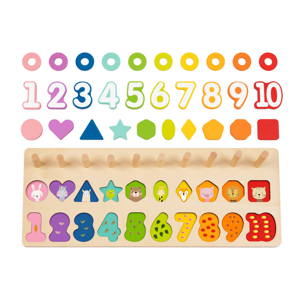 hi Pando - Wooden Counting Stacker - 75pcs
