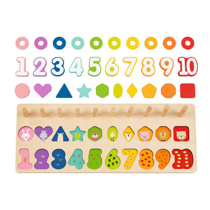 hi Pando - Wooden Counting Stacker - 75pcs
