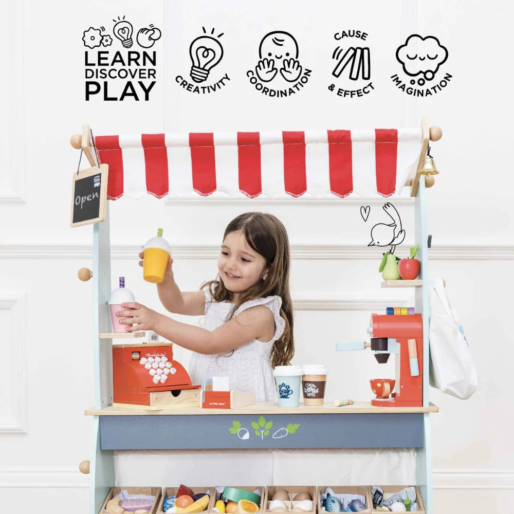 Le Toy Van - Wooden Shop & Cafe Market Stand