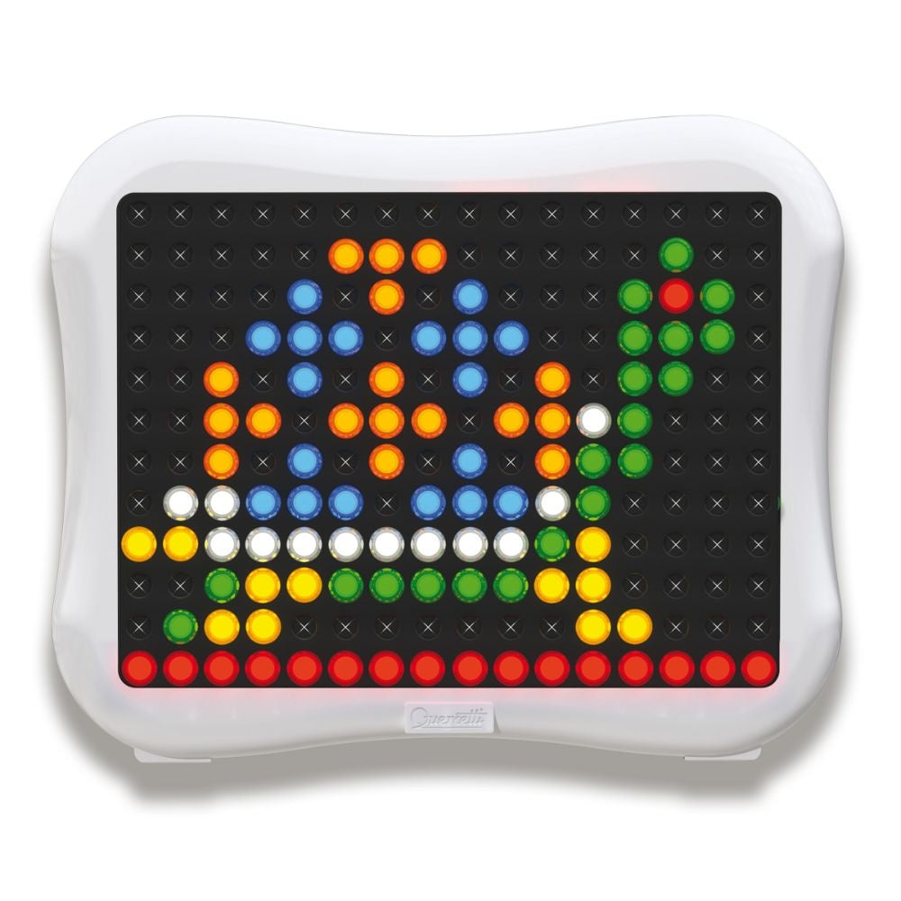 Quercetti - Light Up Peg Board - Illuminated Mosaic Art Activity for Kids
