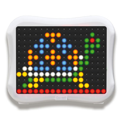 Quercetti - Light Up Peg Board - Illuminated Mosaic Art Activity for Kids