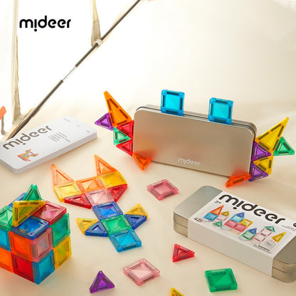 Mideer - Colourful Mini Magnetic Tiles Building Set - 42pcs