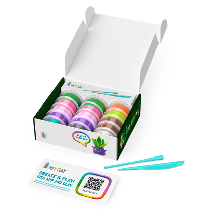 Hey Clay - Modelling Air-Dry Clay with Fun Interactive App - Plant Folks, 15 cans