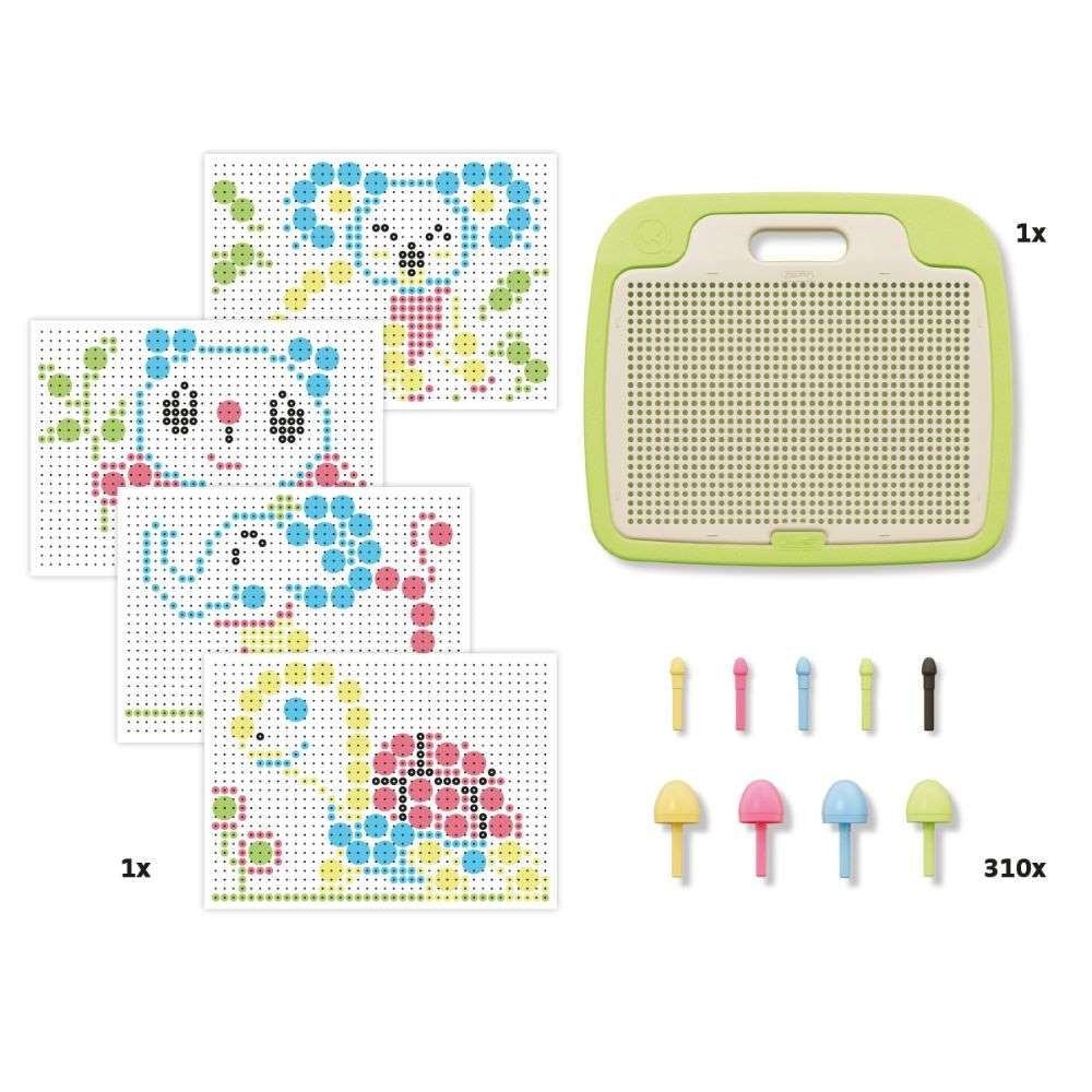 Quercetti - Fantacolor Baby Eco-Friendly First Peg Board Activity Set