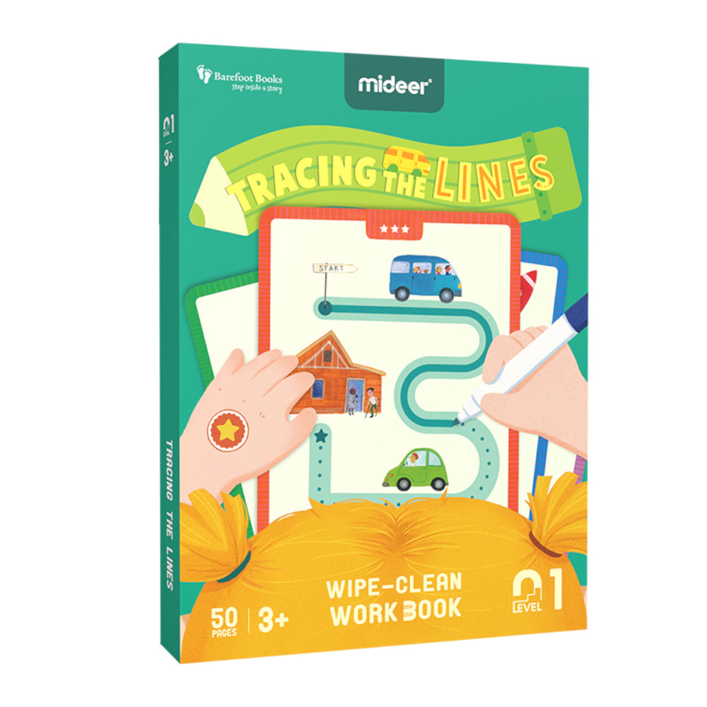 Mideer - Tracing the Lines Wipe-Clean Workbook