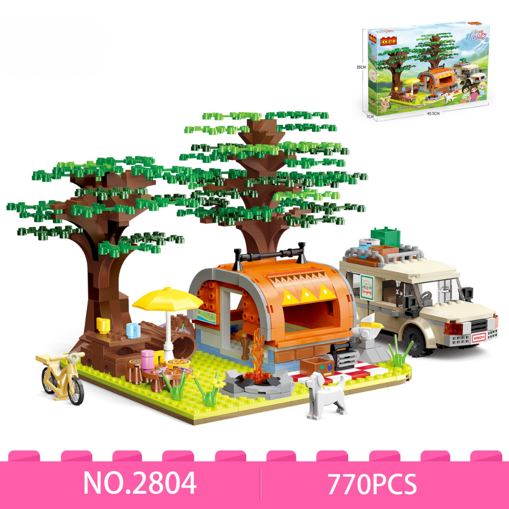Cogo - Building Block Set - Ultimate Caravan Camp - 770 Pieces
