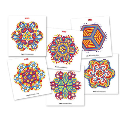 Quercetti - FantaColor Mandala Design Set - Peg Board Art & Pattern Activity