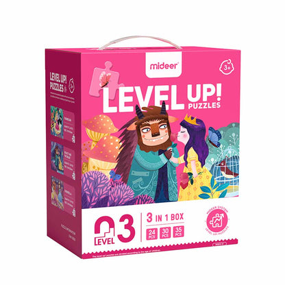 Mideer - Level Up Puzzles - 3-in-1 - Level 3 Princess Fate