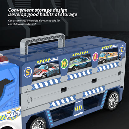 Cogo - Pretend & Play Car Transporter Truck with Lights and Sounds - 8 Cars - Motherhood