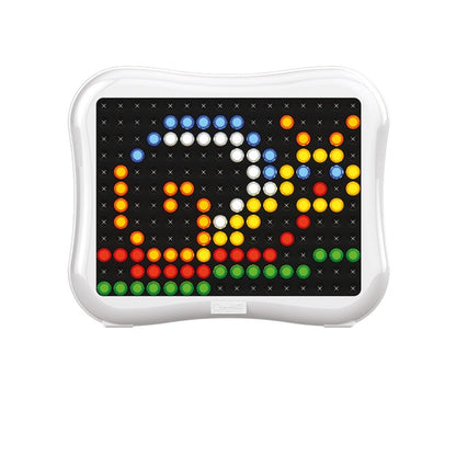 Quercetti - Light Up Peg Board - Illuminated Mosaic Art Activity for Kids