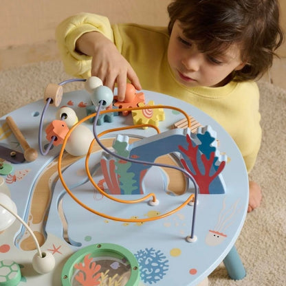 Classic World - Wooden Multi-Activity Table - Ocean-themed