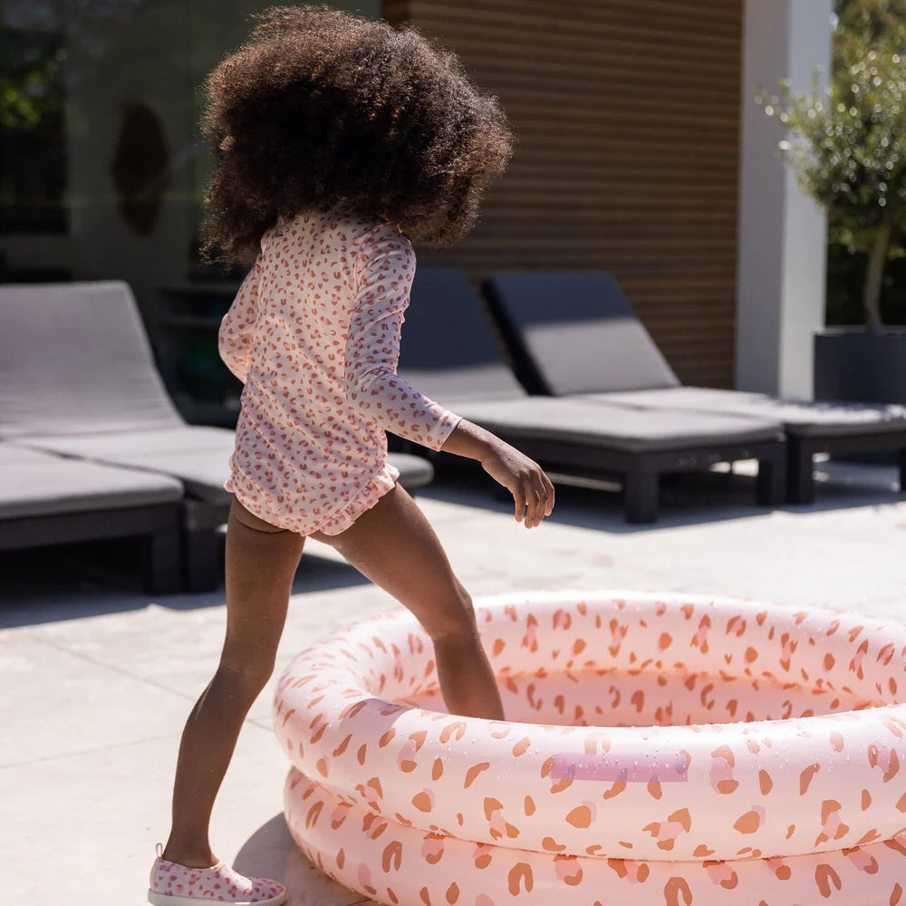 Swim Essentials - Childrens Paddle Pool - Old Pink Leopard 100cm