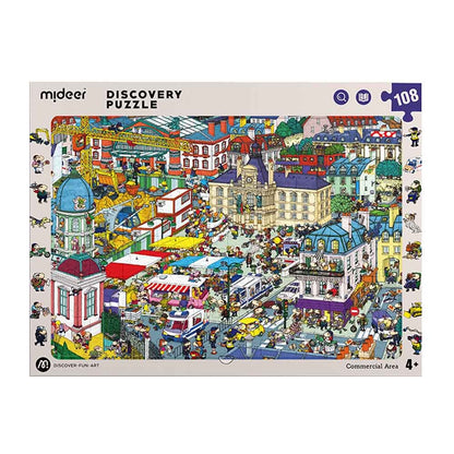 Mideer - Big City Small City Discovery Puzzle: 108 Pieces