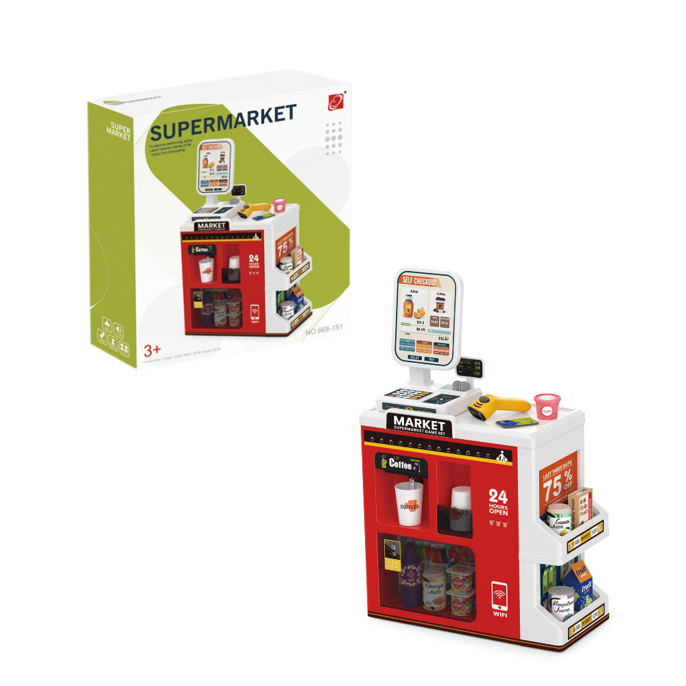 Cogo - Pretend & Play Grocery Store with Lights & Sound Effects - 47 Pieces