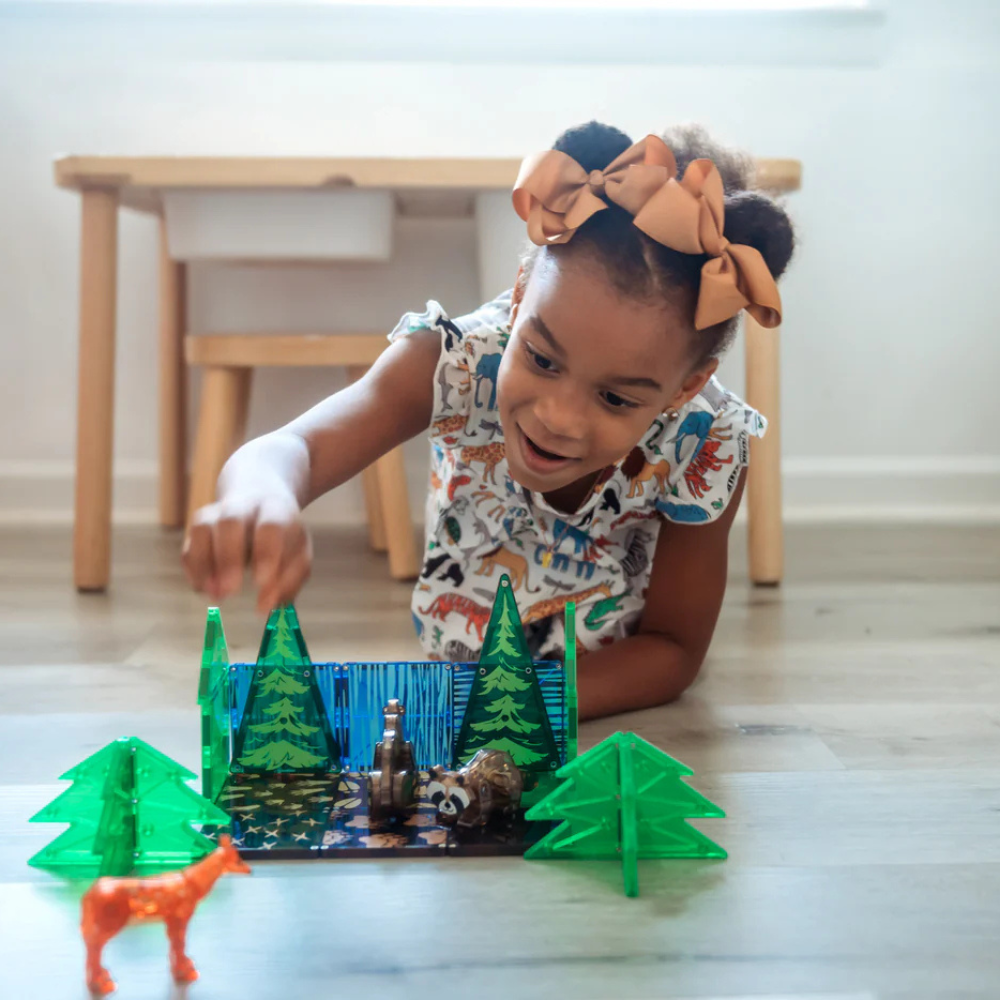 Magna-Tiles - Magnetic Construction Set - Forest Animals - 25pcs