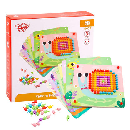 TookyToy - Pattern Pegs - Small - Motherhood