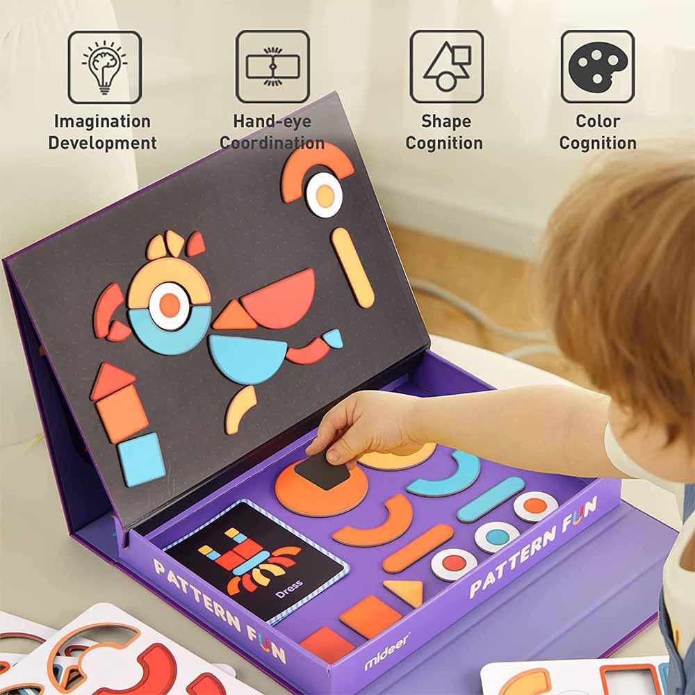 Mideer - Magnetic Imagination Puzzle Box with Activity Cards