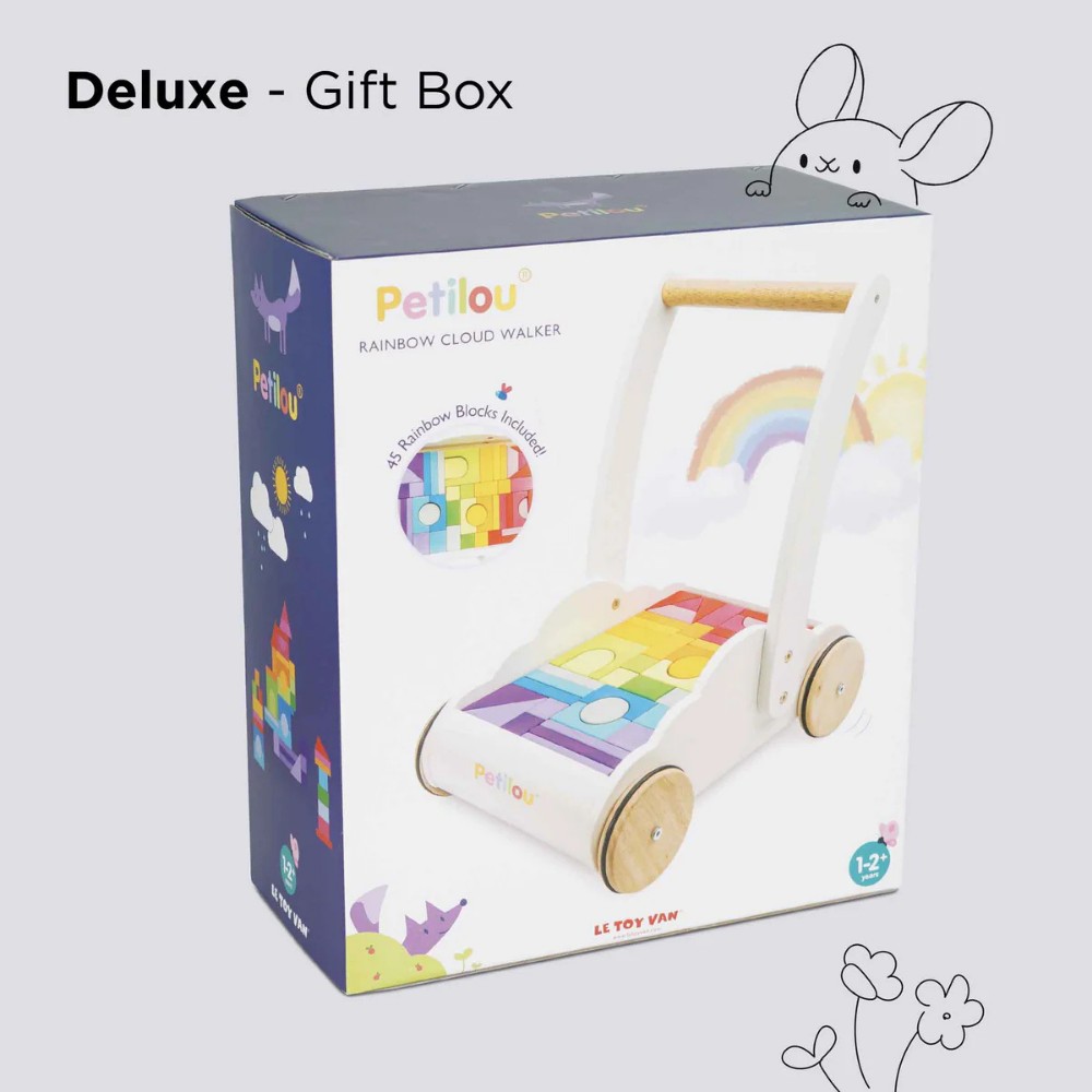 Le Toy Van - Rainbow Baby Walker & Wooden Blocks
