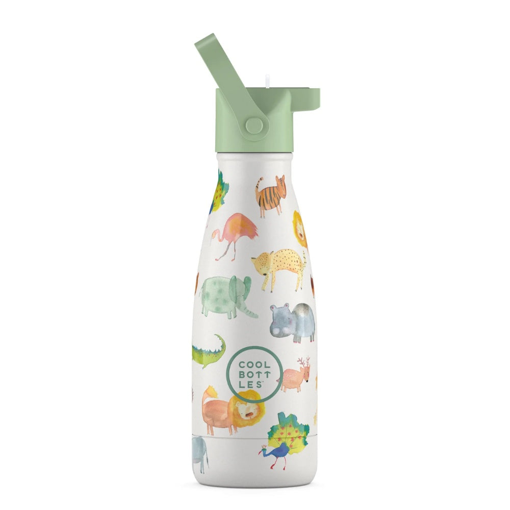 Cool Bottles - Kids Triple-Insulated Water Bottle - African Safari 260ml