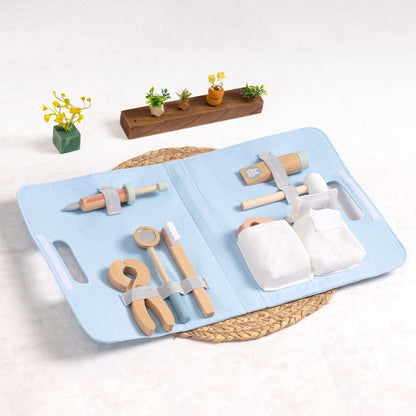 TookyToy - Pretend Play Little Dentist Play Set with Carry Case