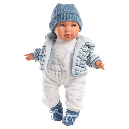 Llorens - Baby Boy Doll with Clothing & Blue Accessories: Enzo - 42cm