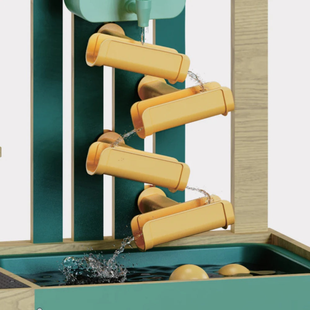 TopBright - Outdoor Wooden Mud Kitchen with Accessories - 8 Pieces