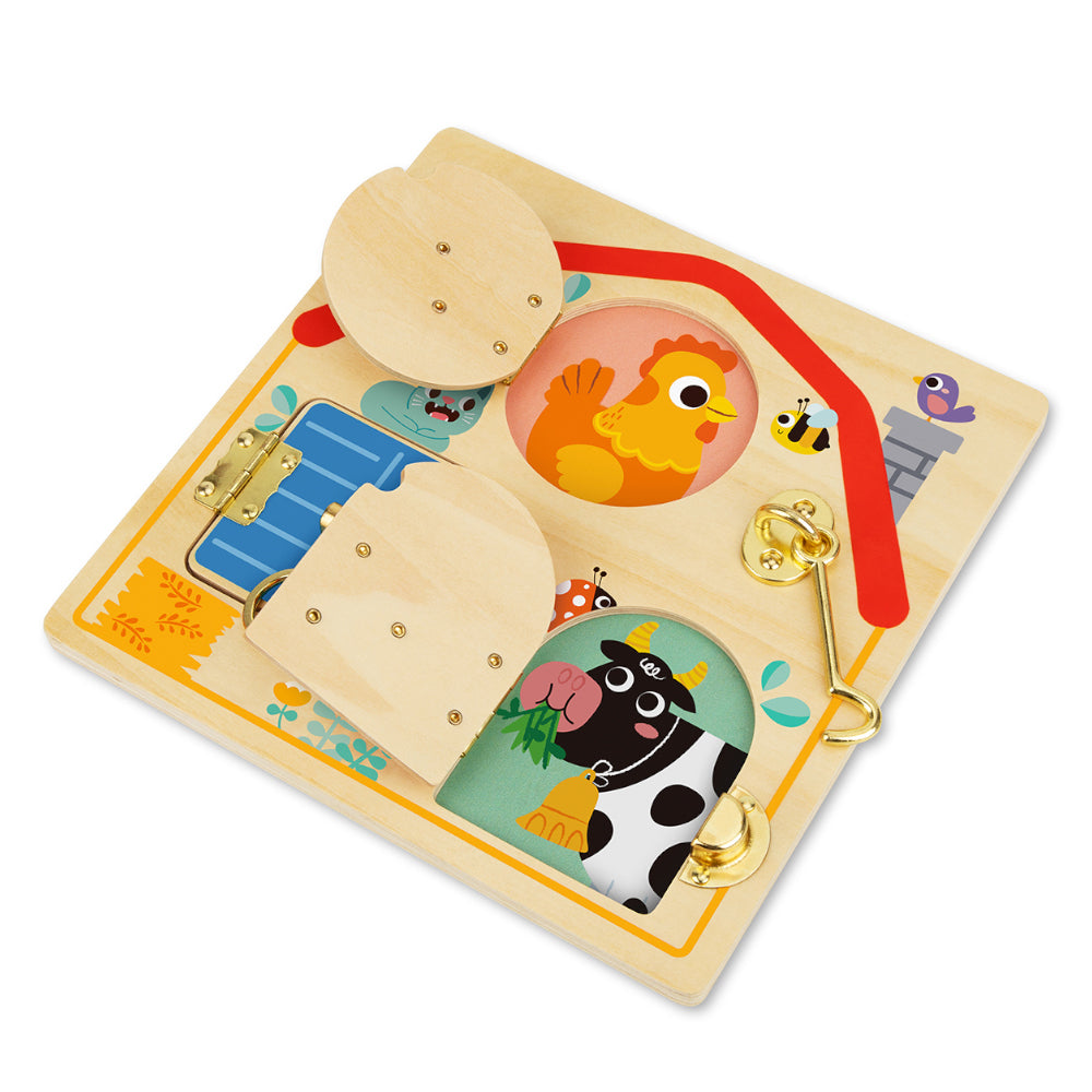 TookyToy - Wooden Latches Activity Busy Board - Motherhood