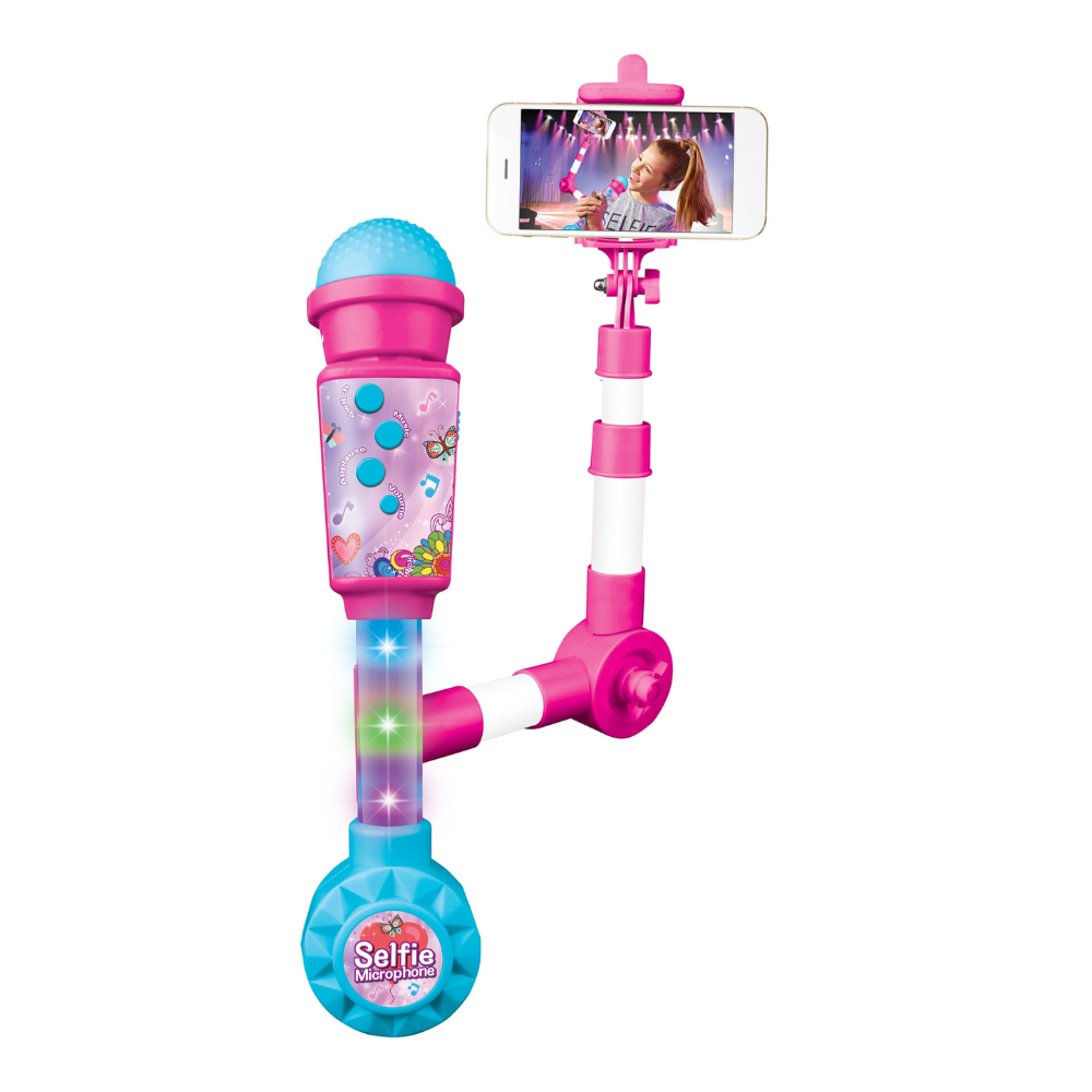 Cogo - Electric Dual Microphone & Selfie Stick Set